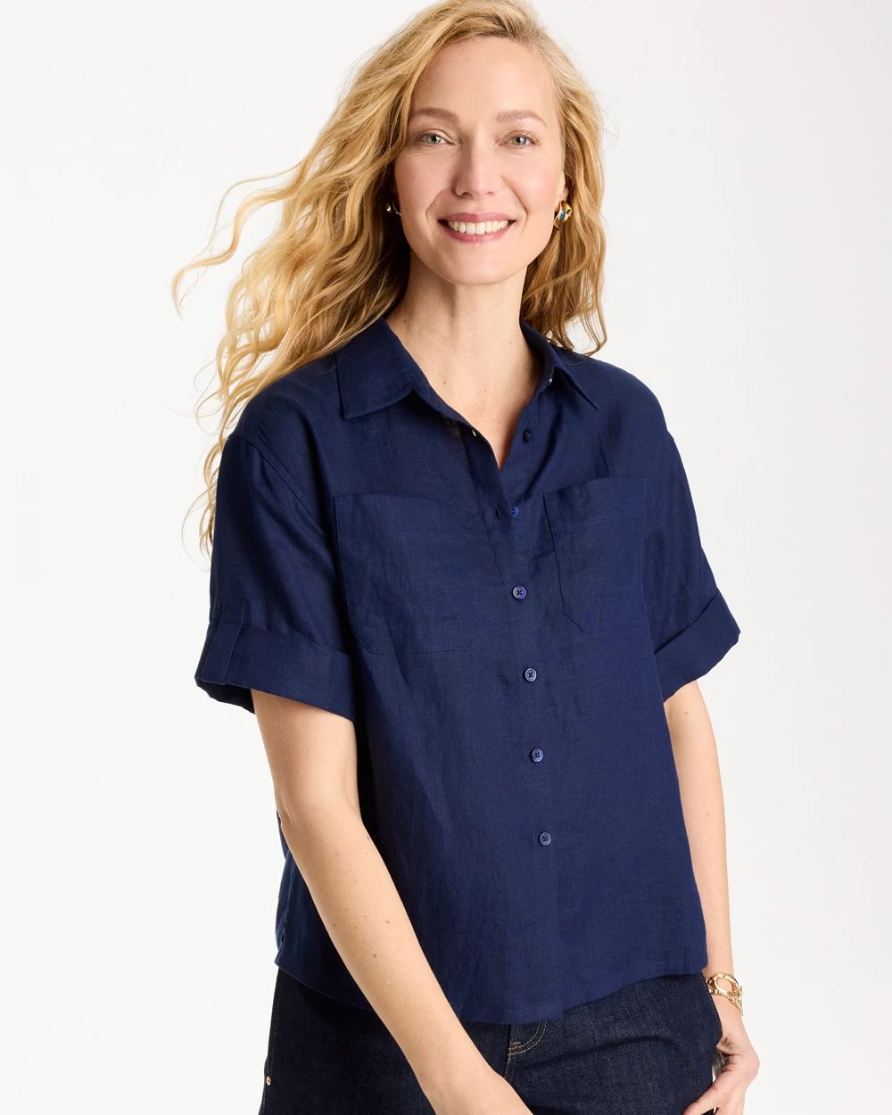 Linen Camp Collared Shirt