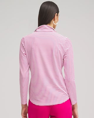 Zenergy® UPF Stripe Long Sleeve Top click to view larger image.