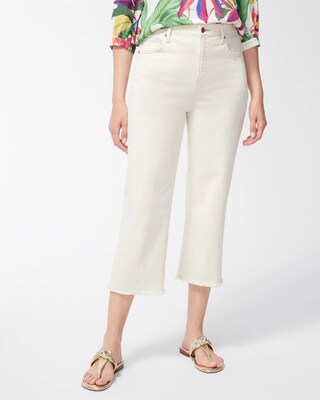 High Rise Straight Cropped Jeans