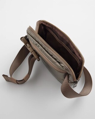Metallic Crossbody Belt Bag