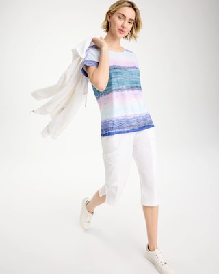 Zenergy® Ombre Drop Shoulder Tee click to view larger image.