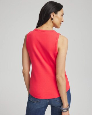 Ribbed High-Neck Tank