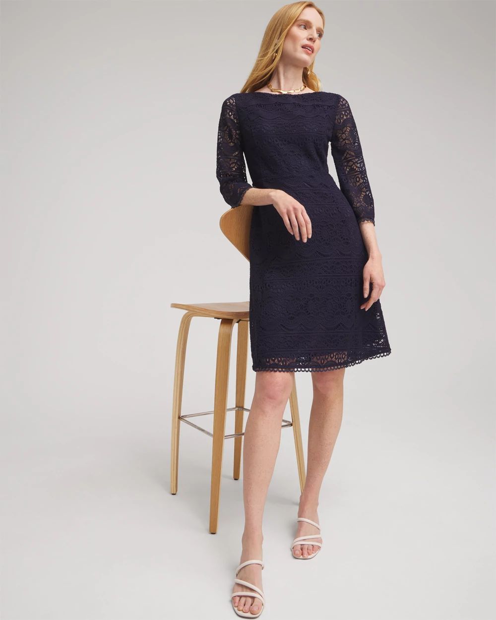 Lace Fit & Flare Dress