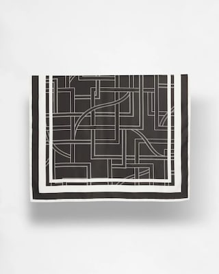 Graphic Stitch Square Scarf click to view larger image.