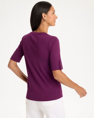 Pima V-Neck Tee click to view larger image.