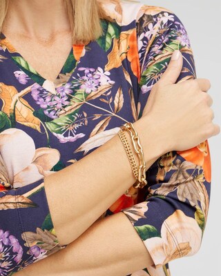 Gold Tone Chain Bracelet