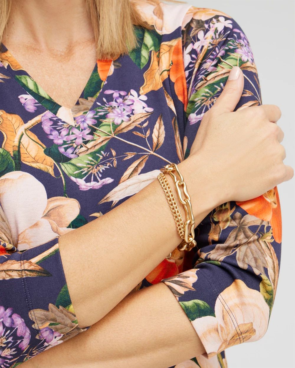 Gold Tone Chain Bracelet
