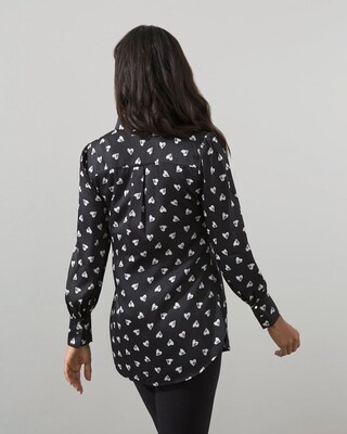 Twill Heart Print Tunic