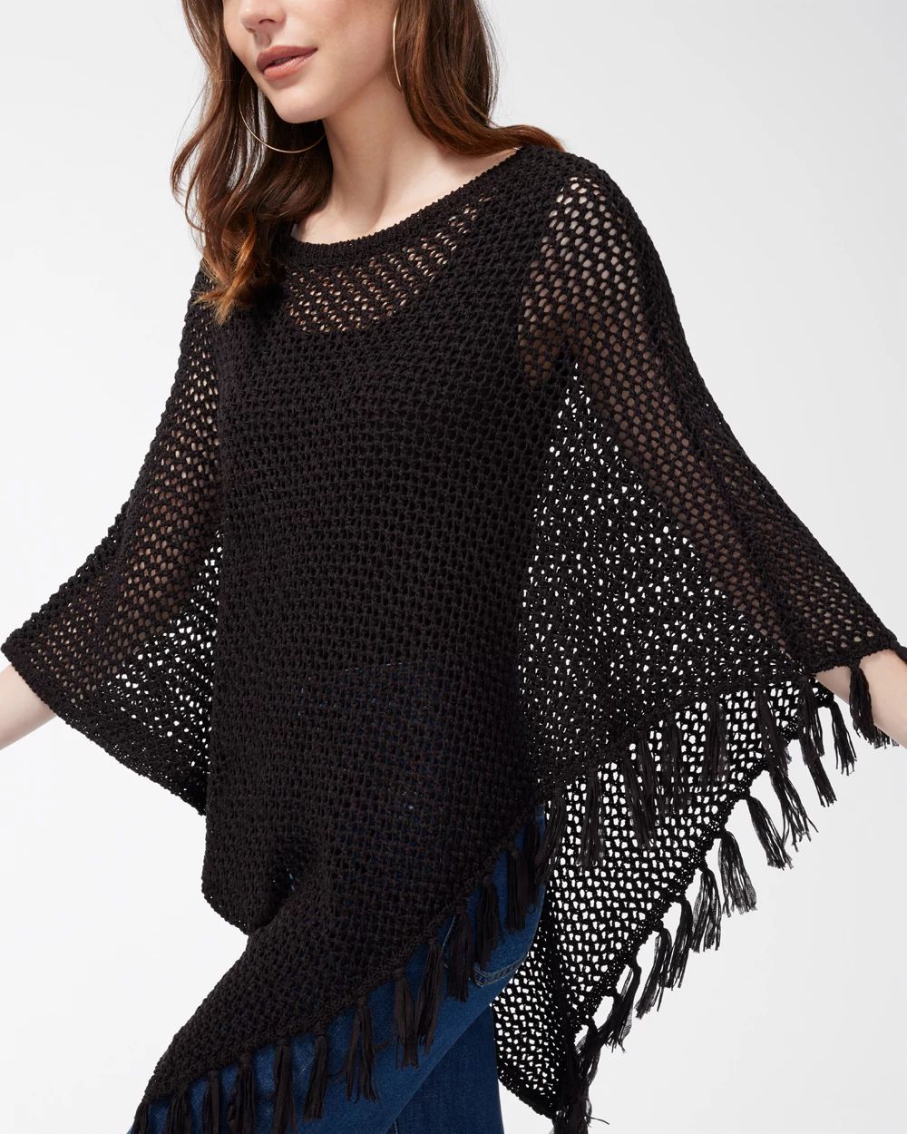 Tape Yarn Poncho