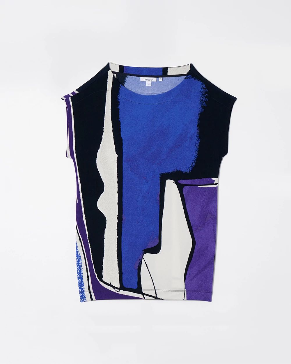 Travelers Abstract Print Tunic