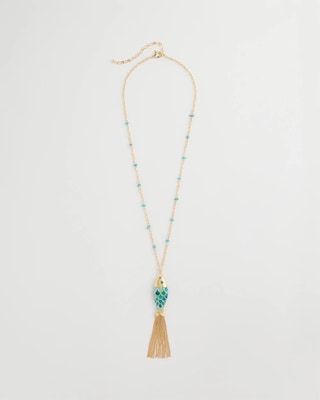 Tassel Fish Pendant Necklace