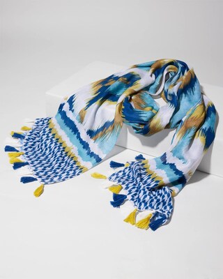 Ikat Oblong Scarf