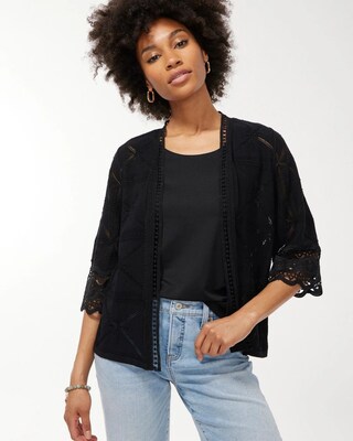 Lace Trim Cardigan