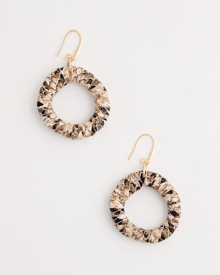 Open Hoop Reptile Earrings