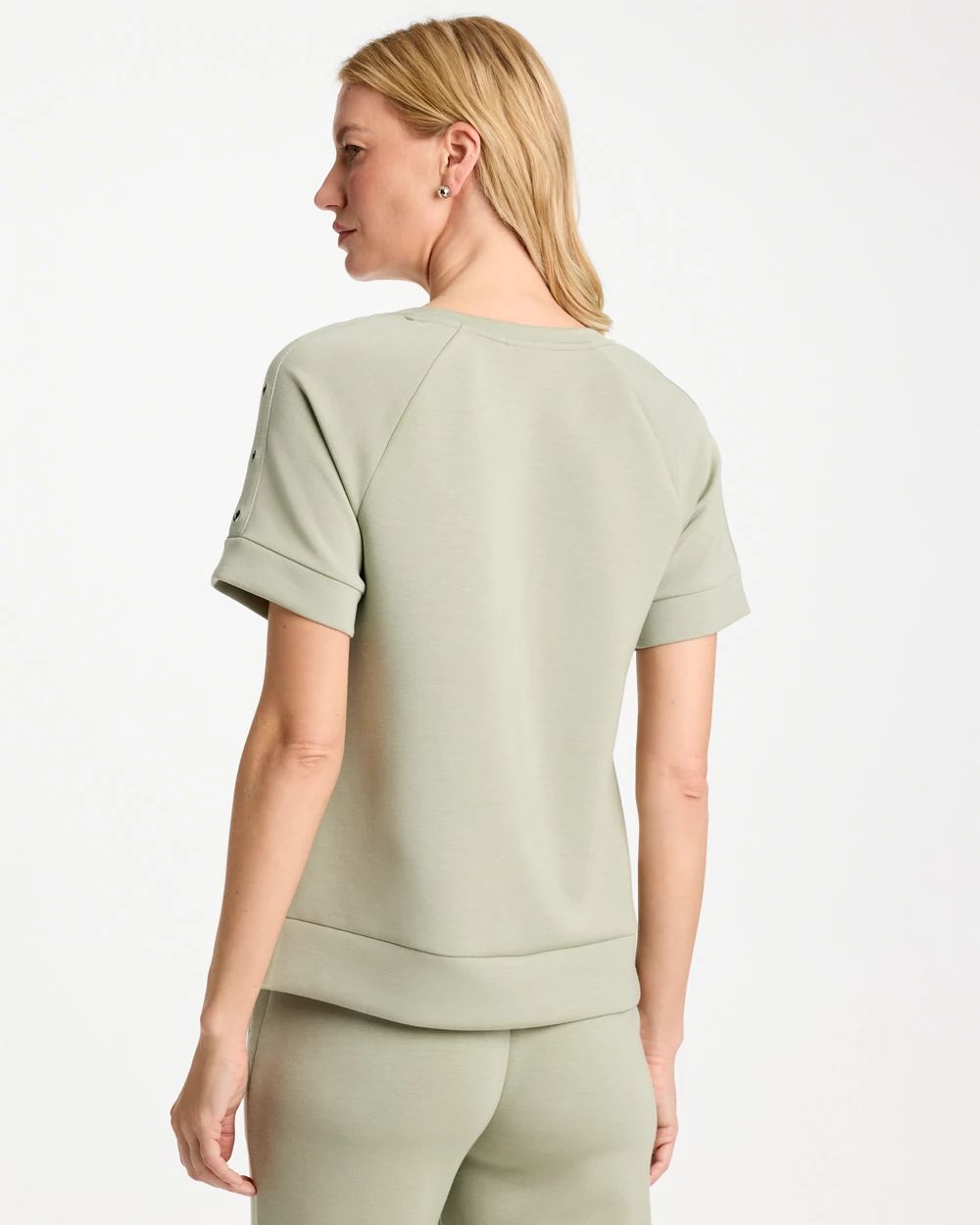 Zenergy® Soft Short-Sleeve Grommet Top click to view larger image.