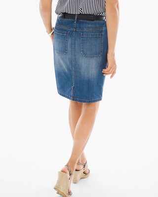 Denim Button-up Skirt