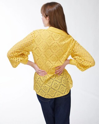 Cotton Stretch Ikat Perfect Tee