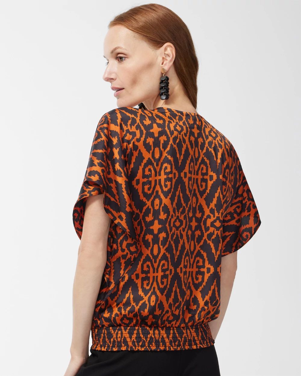 Satin Ikat Top