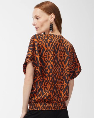 Satin Ikat Top