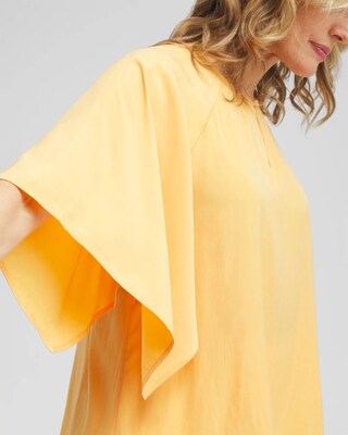 Satin Keyhole Neck Blouse click to view larger image.