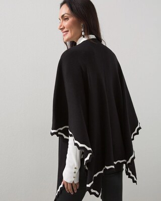 Zig-Zag Trim Ruana