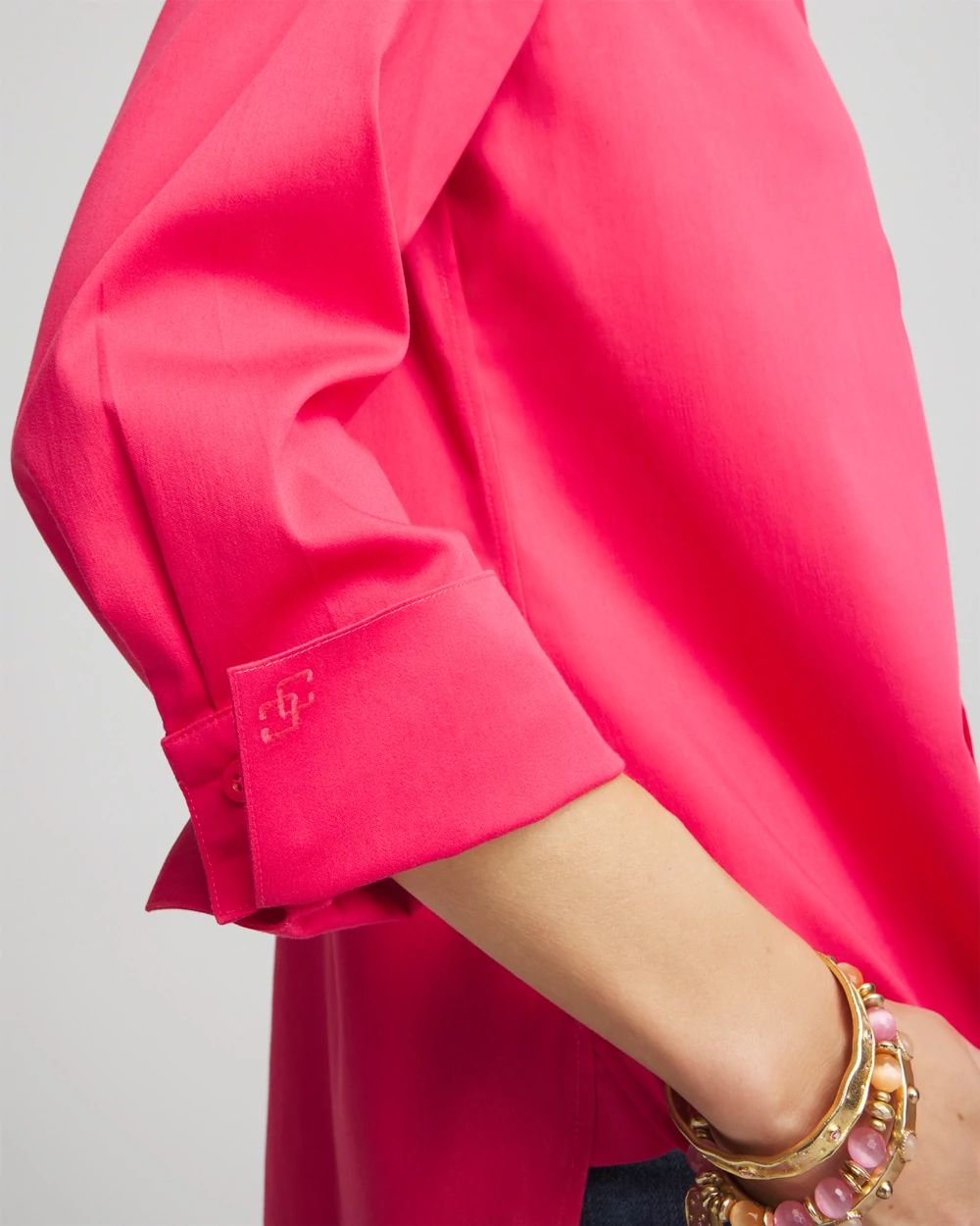 No Iron™ 3/4 Sleeve Stretch Shirt