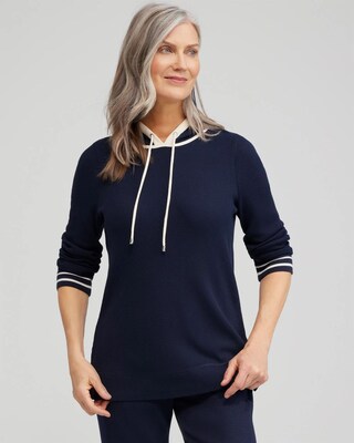 Zenergy® Waffle Knit Hooded Tunic