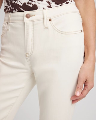 Cropped Girlfriend Kick Flare Jeans click to view larger image.