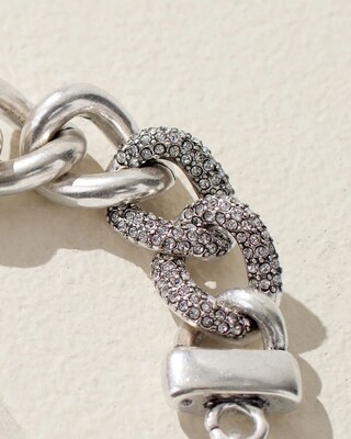 Silvertone Chain Bracelet