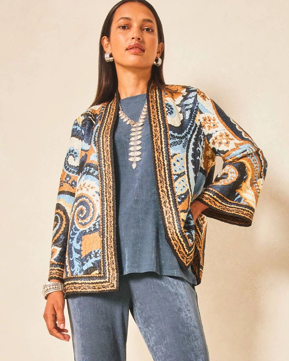 Travelers™ Collection Paisley Crushed Jacket