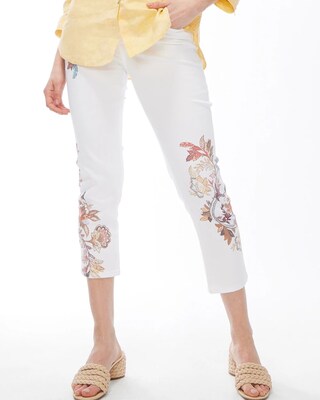 Girlfriend Floral Paisley Crops