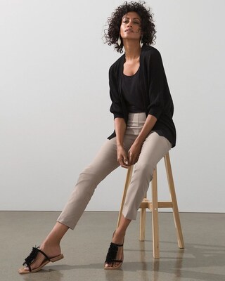 Brigitte Rivet Hem Slim Ankle Pants
