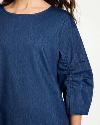 Ruffled Sleeve Knit Tee click to view larger image.