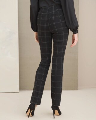 So Slimming Brigitte Windowpane Pants