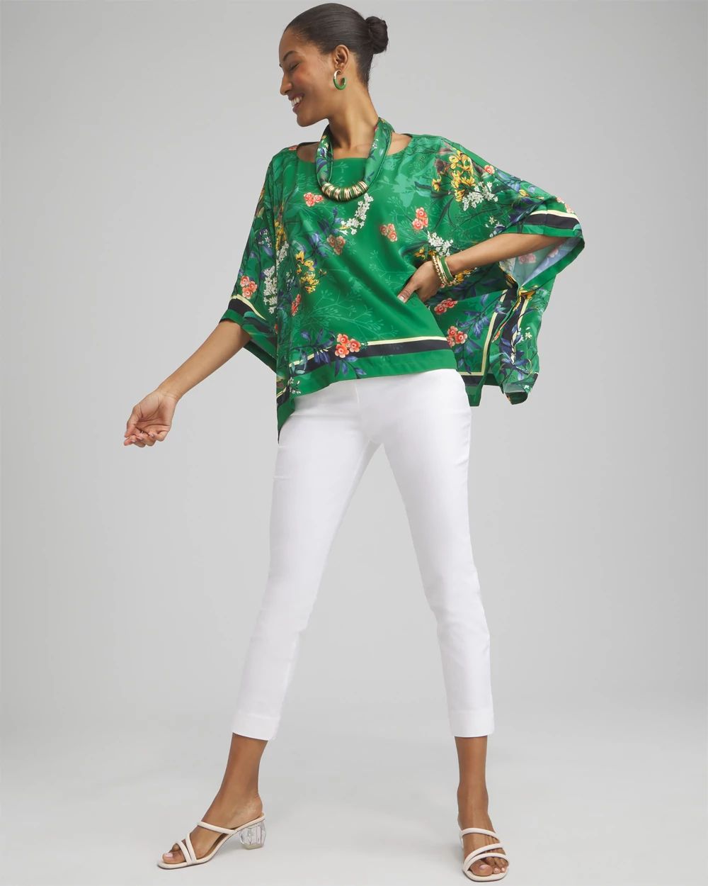 Floral Poncho