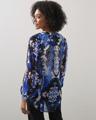 Blue Ikat Shirt