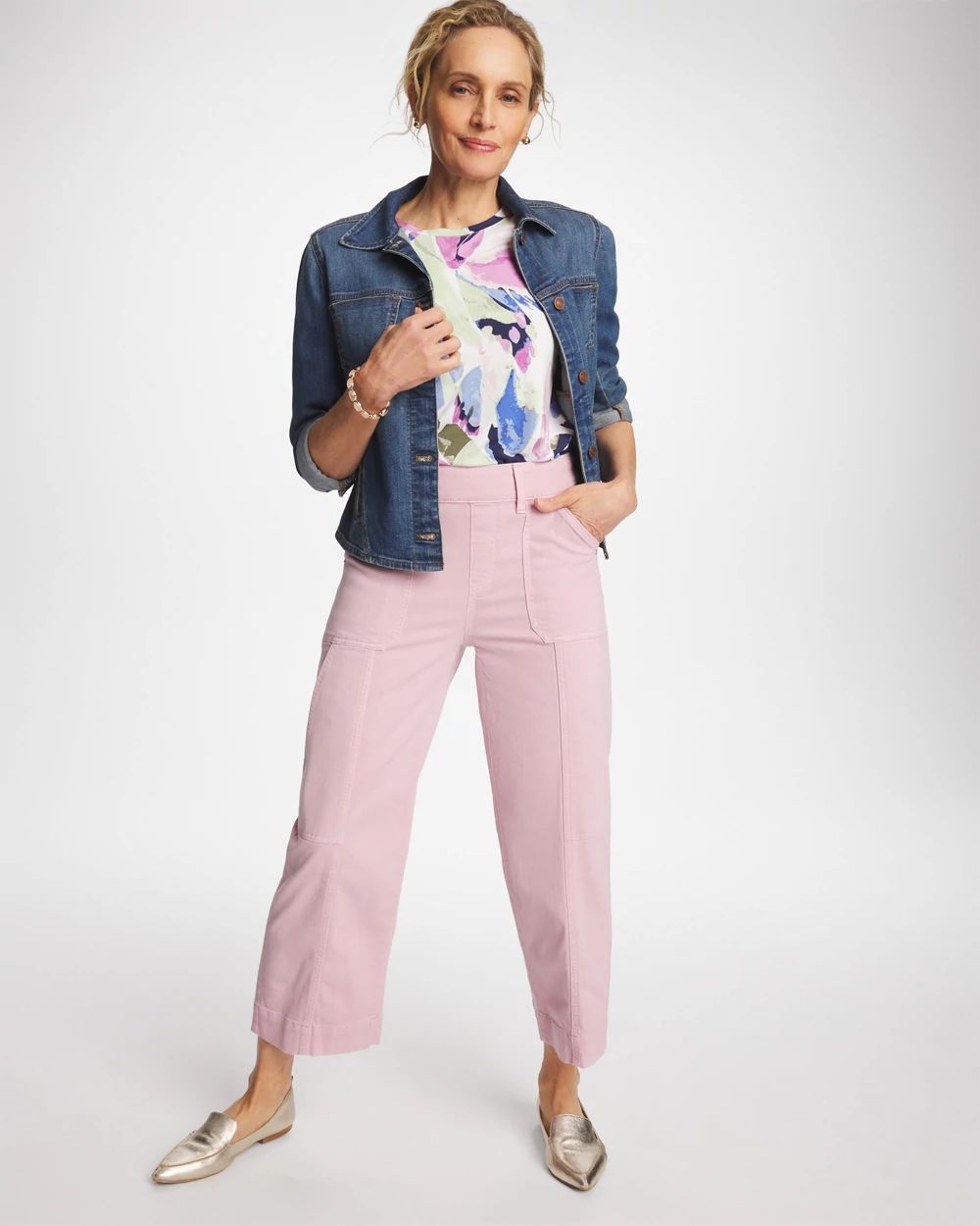 Utility Wide Pull-On Crop