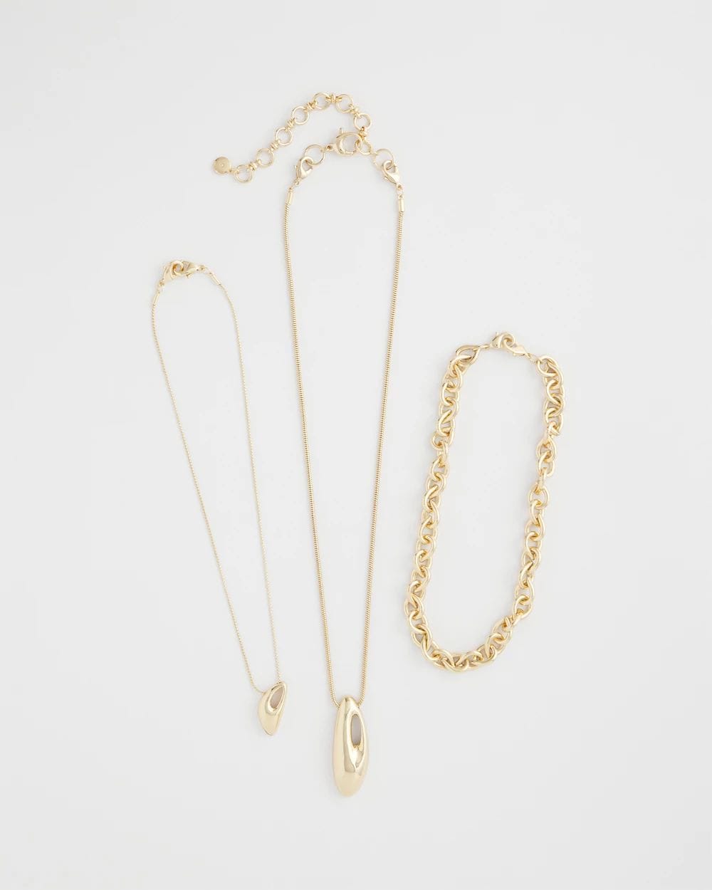 Convertible Three-Strand Pendant Necklace click to view larger image.
