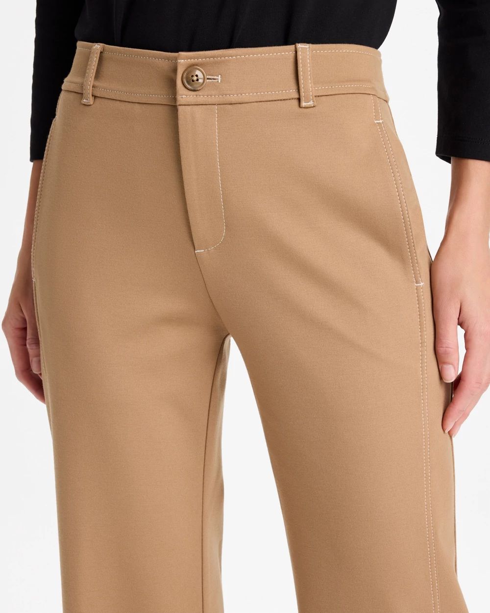 Emme Wide-Leg Ponte Pants click to view larger image.