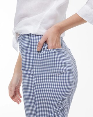 Juliet Gingham Straight Crops