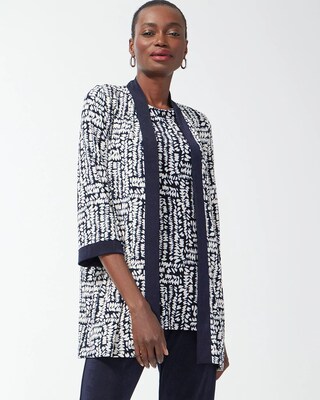 Travelers Pebble Print Cardigan