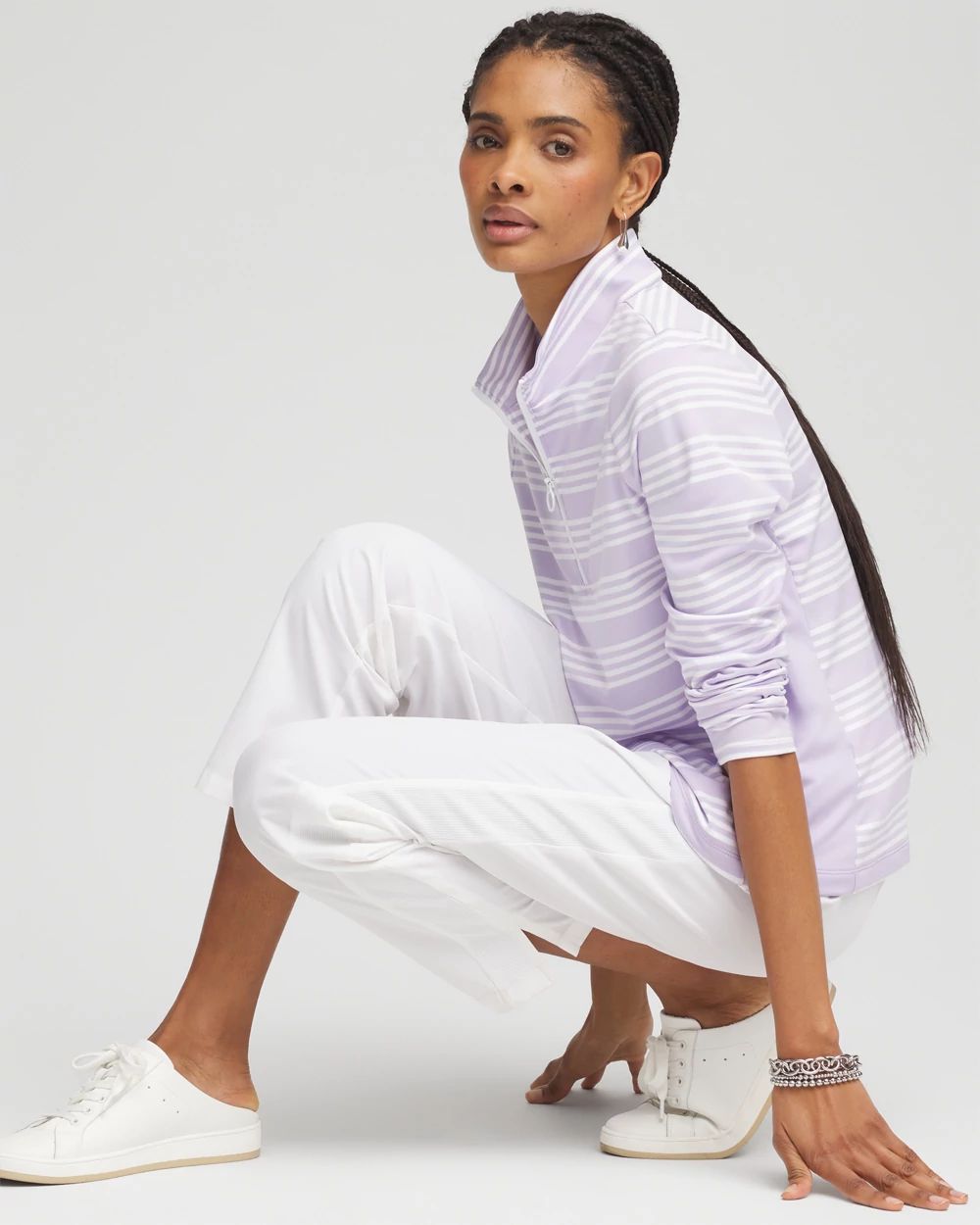 Zenergy® UPF Stripe Long Sleeve Top