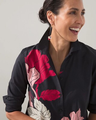 No Iron Stretch Foliage Tunic