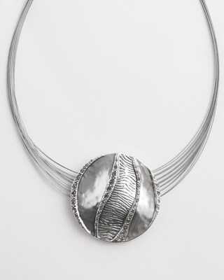 Zebra Pendant Necklace click to view larger image.