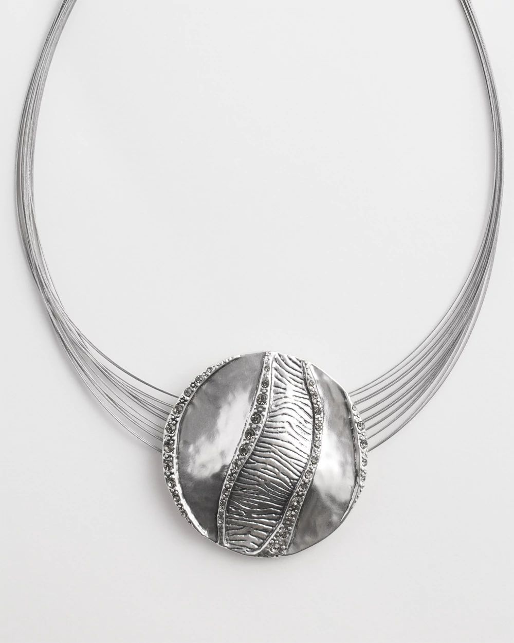 Zebra Pendant Necklace