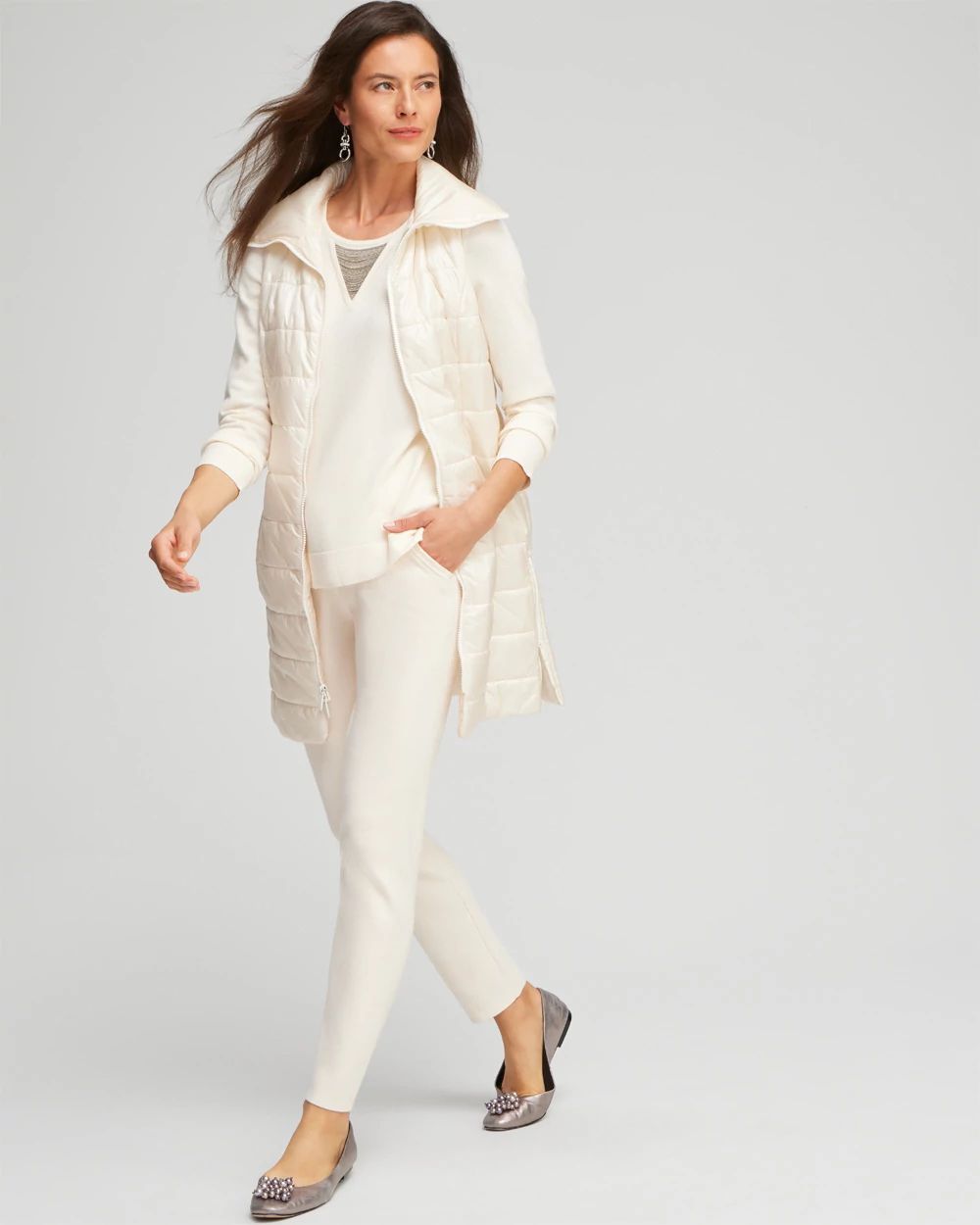 Zenergy Luxe® Cashmere Blend Ball Chain Sweater