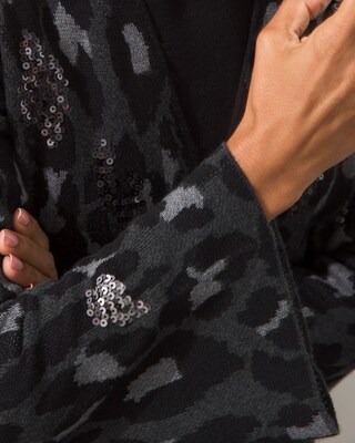 Jacquard Sequin Cardigan