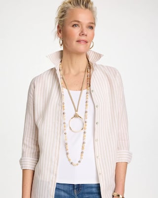 Large Open Pendant Necklace click to view larger image.