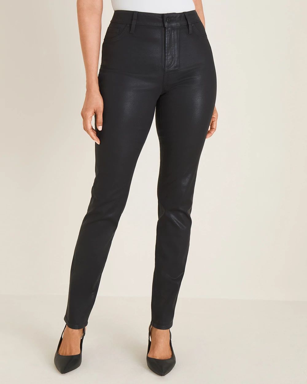 Coated Jeggings