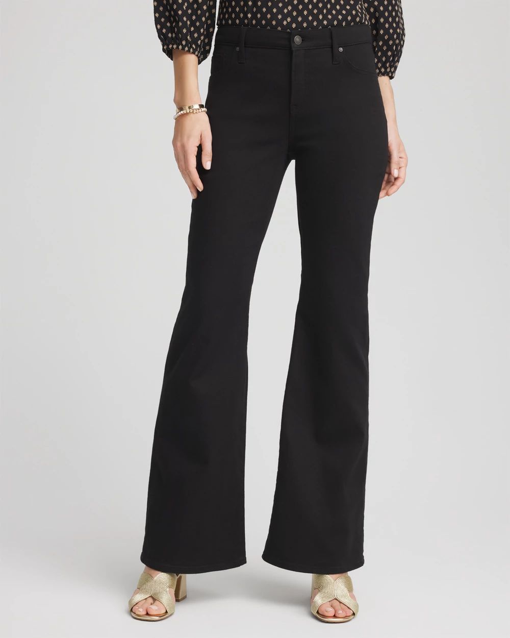 Petite Girlfriend Flare Jeans
